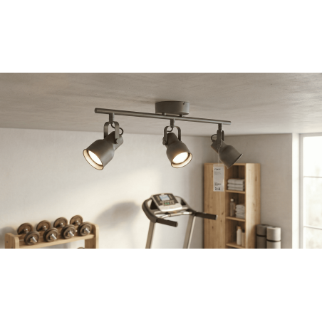 REGLETA DE TRES FOCOS ORIENTABLES FOKUS