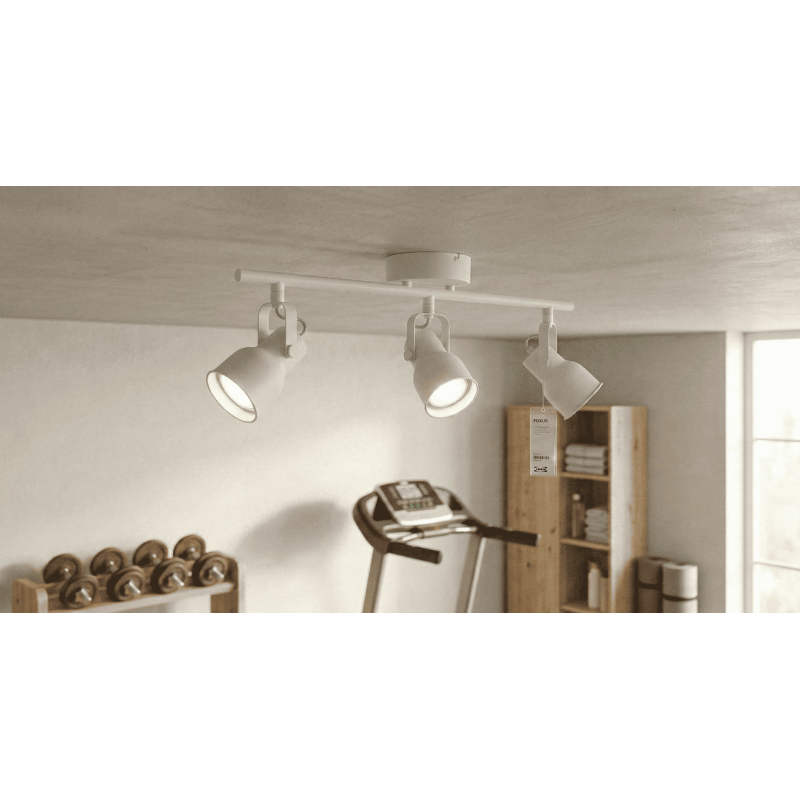 REGLETA DE TRES FOCOS ORIENTABLES FOKUS