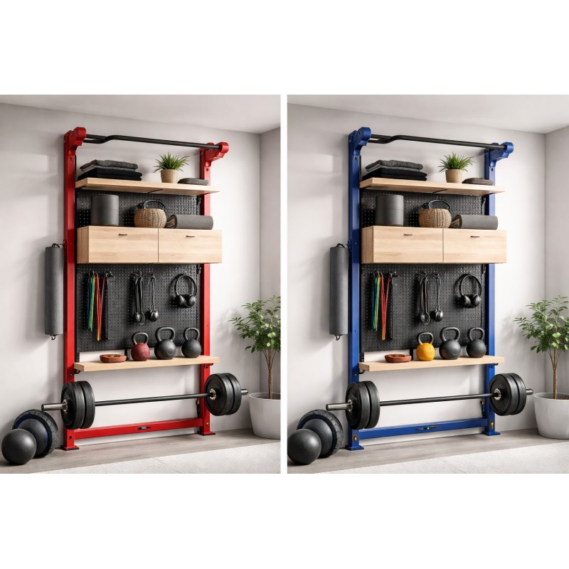 Soporte de Pared Versátil para Entrenamiento y Muebles