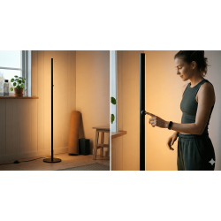 Lámpara de pie con regulador LUGN