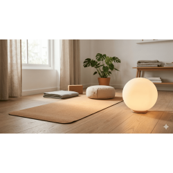 Lámpara de suelo esférica ANDAS