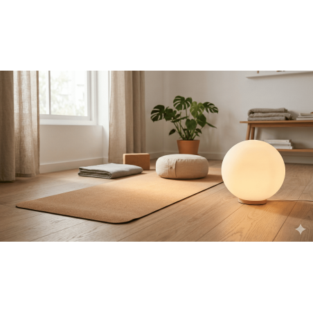 Lámpara de suelo esférica ANDAS